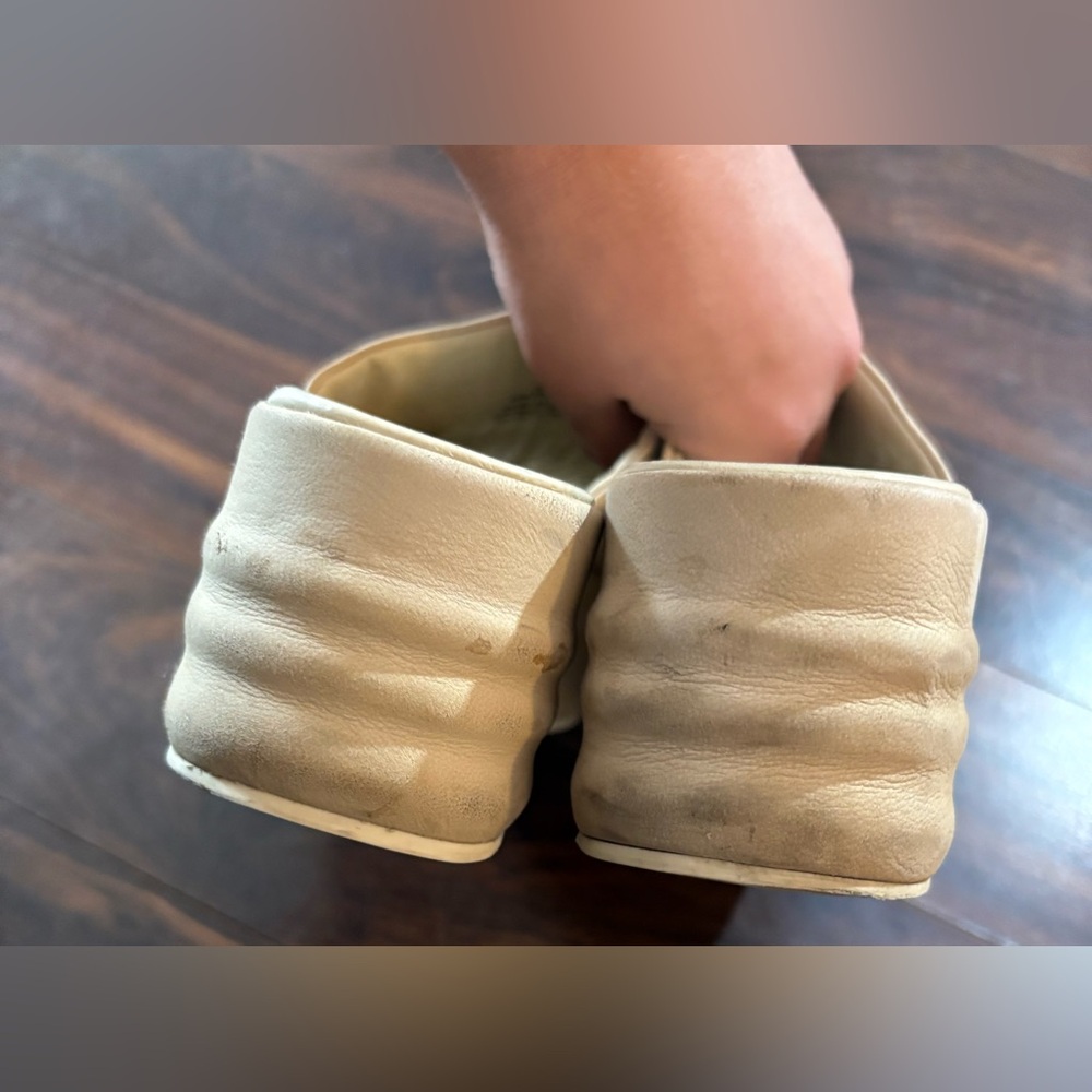 Free People Beige Platform Slide Sandals Size 38.5 - Picture 6 of 7
